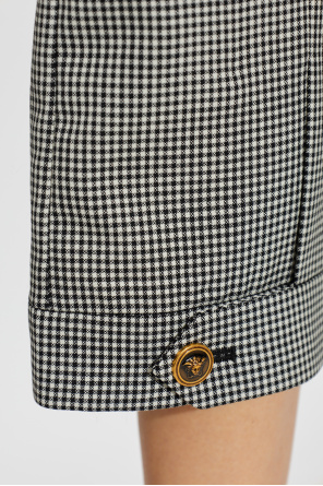 Versace Wool plaid trousers