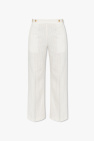Calvin Klein Jeans Pantaloni con piega frontale nero bianco