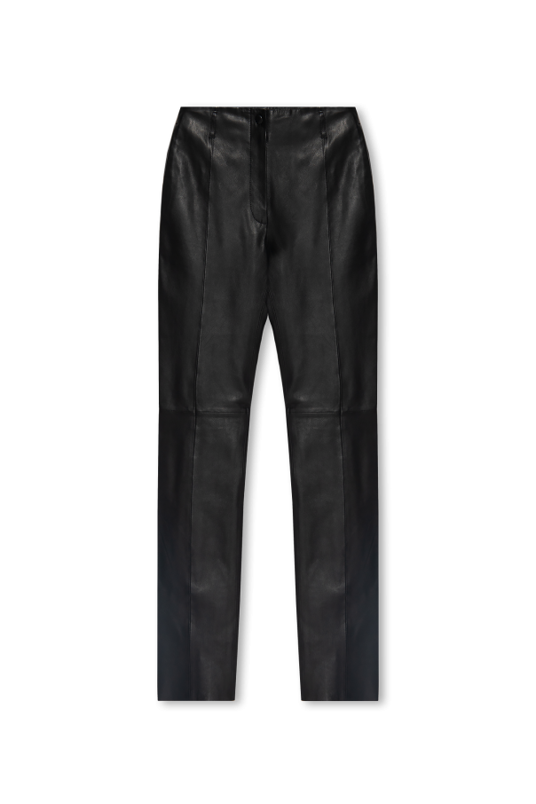 forte_forte Leather trousers