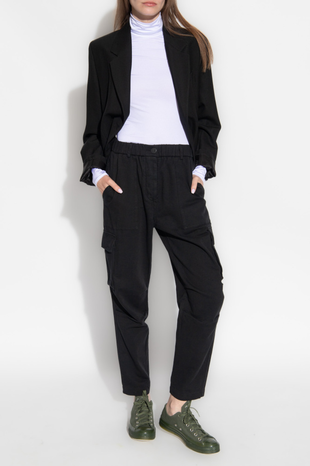 forte_forte Cotton cargo trousers