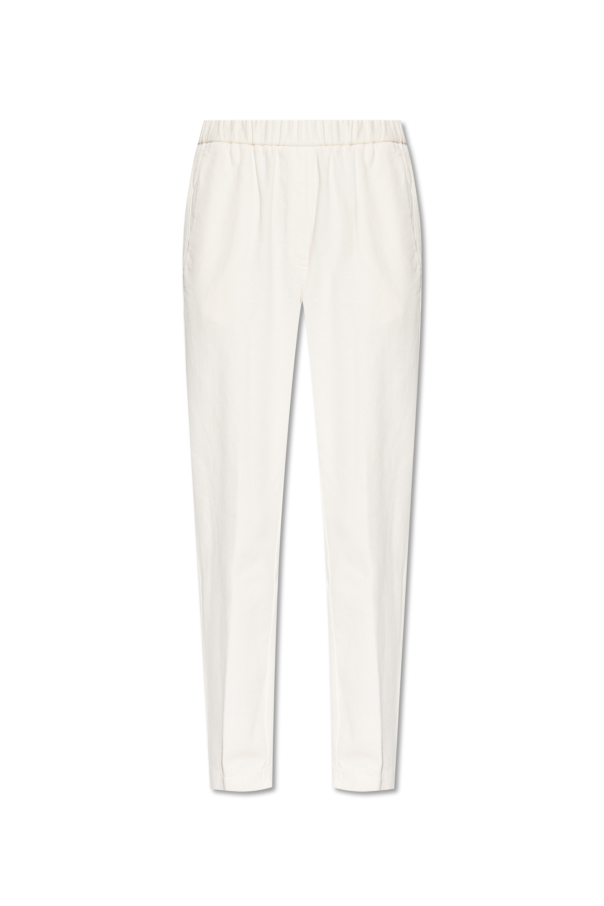 forte_forte Cotton pleat-front trousers