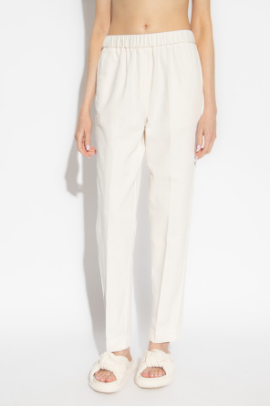 forte_forte Cotton pleat-front trousers