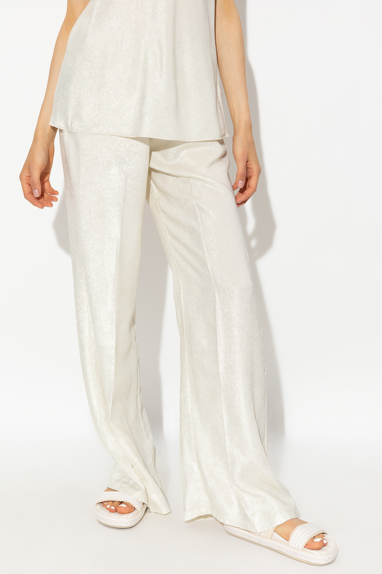 forte_forte Trousers with lurex threads