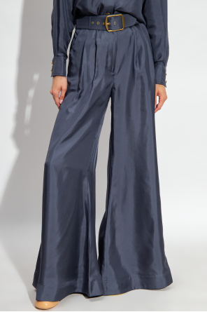 Zimmermann High-rise silk trousers