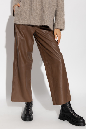 Gestuz ‘AgataGZ’ leather Lunender trousers