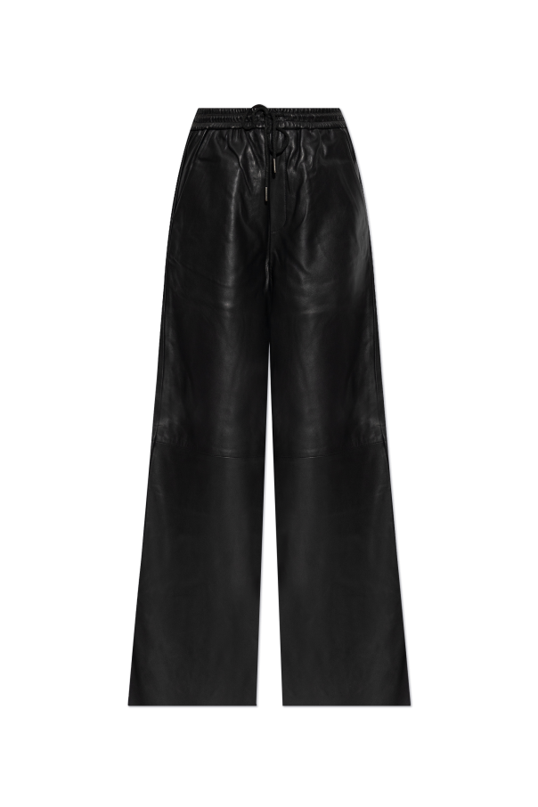 Gestuz Leather trousers 'Trackygz'