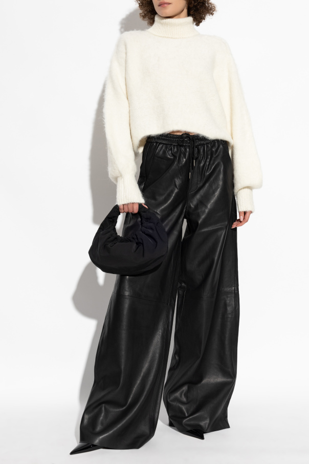 Gestuz Leather trousers 'Trackygz'