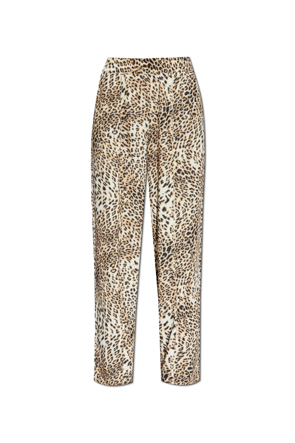 Gestuz Pantalones con estampado animal