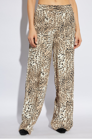 Gestuz Pantalones con estampado animal