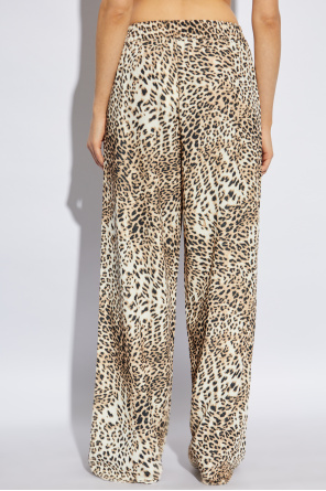 Gestuz Pantalones con estampado animal