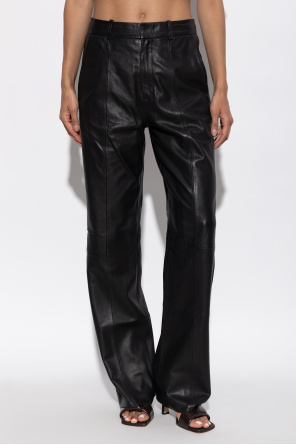Gestuz Leather trousers `Gzluciana`