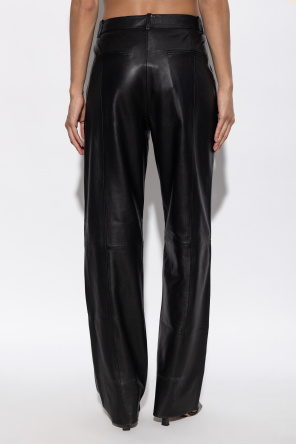 Gestuz Leather trousers `Gzluciana`