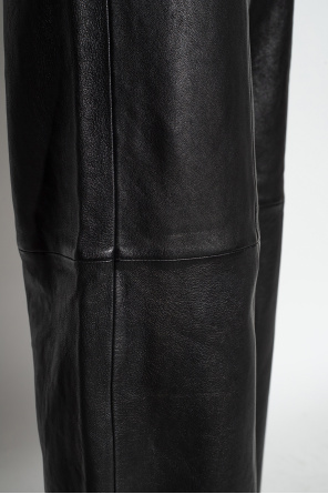forte_forte Leather trousers