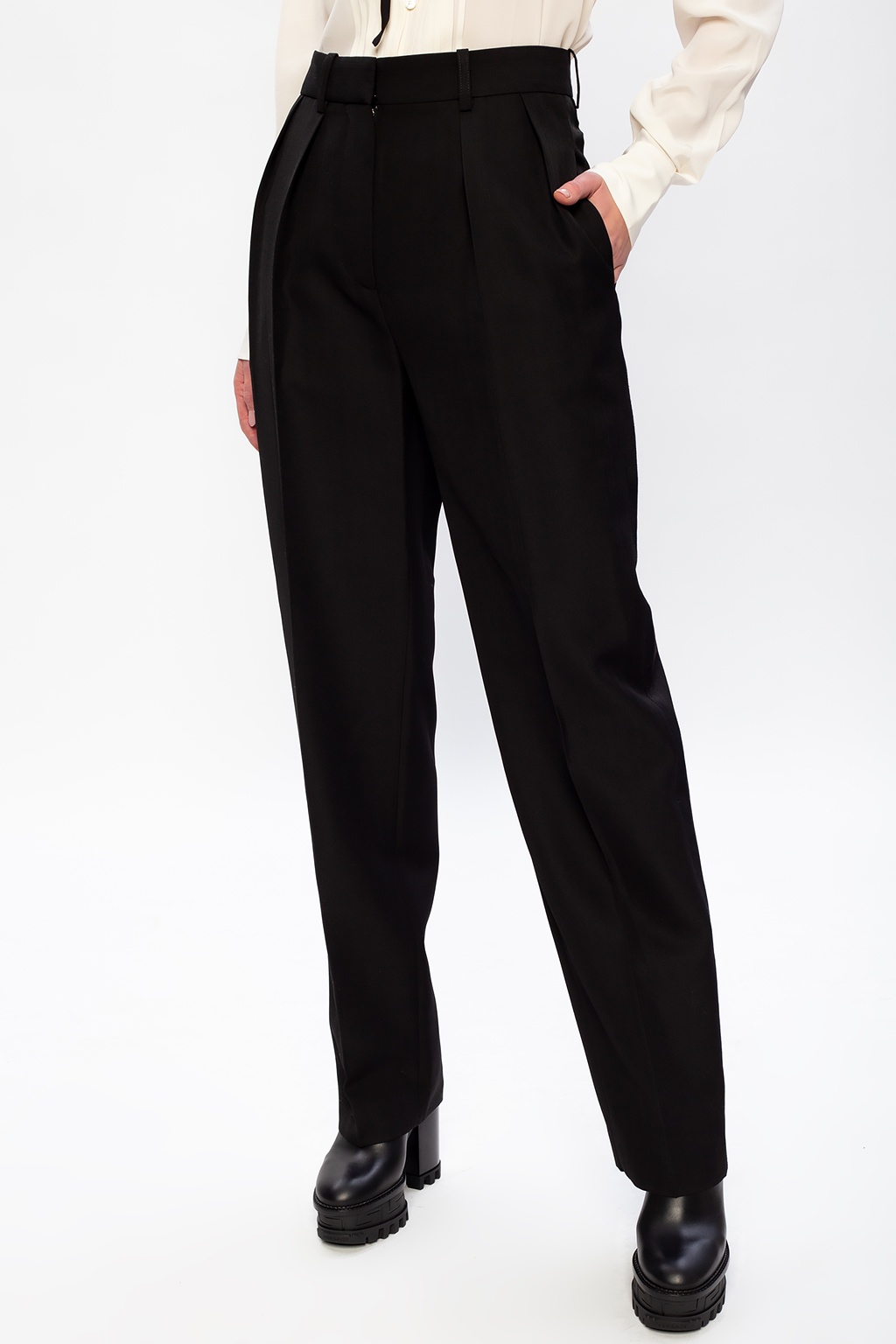 Victoria Beckham Pleat-front skjorta trousers