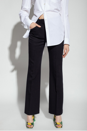 Victoria Beckham Woolen pleat-front trousers