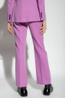 Victoria Beckham Woolen pleat-front trousers