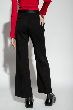 Victoria Beckham Woolen pleat-front trousers