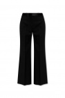 Victoria Beckham Woolen pleat-front Layered trousers