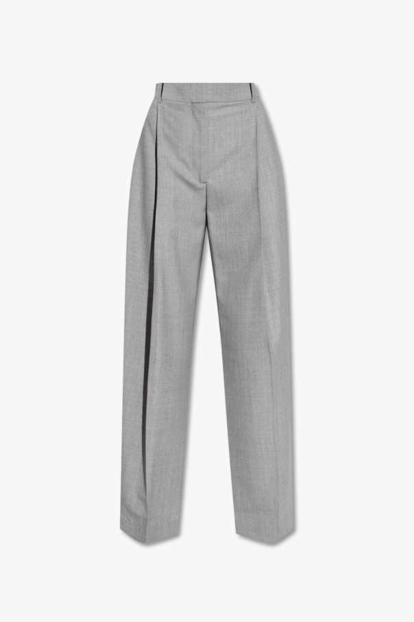 Victoria Beckham Wool pleat-front diesel trousers