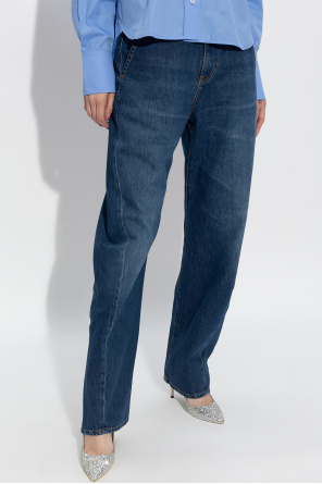 Victoria Beckham Diagonal Tab Slim Jeans
