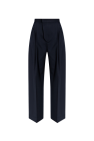 Victoria Beckham NAVY BLUE Pleat-front trousers