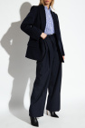 Victoria Beckham NAVY BLUE Pleat-front trousers