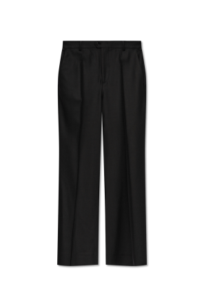 Trousers with wool finish