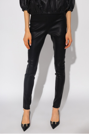 Things In The Sea Lace Shift Dress ‘Milo’ leather leggings