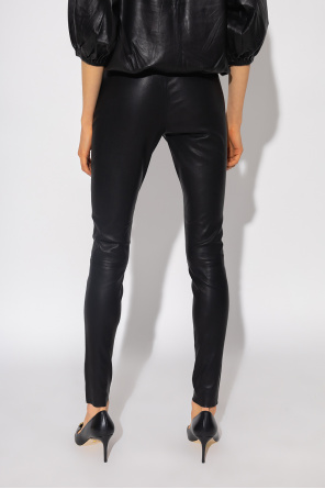 Things In The Sea Lace Shift Dress ‘Milo’ leather leggings