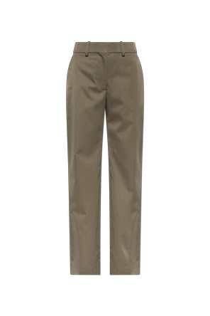 Creased trousers