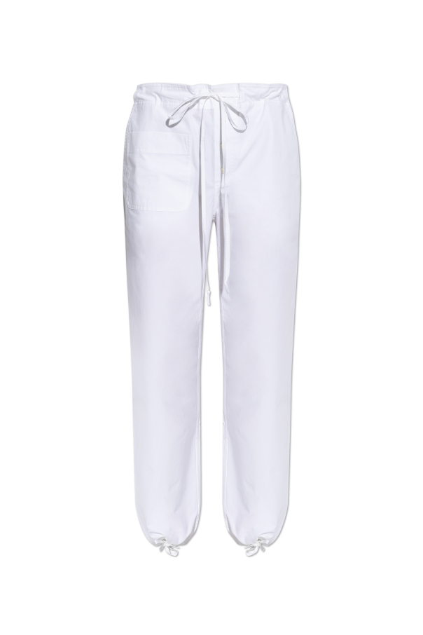 Victoria Beckham Spodnie o luźnym kroju ze ściąganymi nogawkami