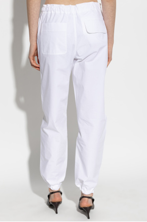 Victoria Beckham Spodnie o luźnym kroju ze ściąganymi nogawkami