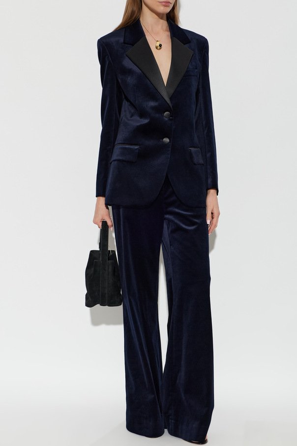 Victoria Beckham Sametové kalhoty