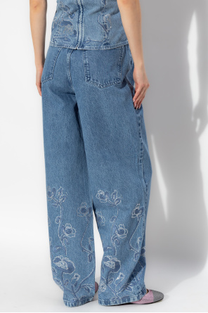 ROTATE Jeans with shimmering sequins