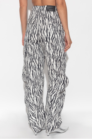 ROTATE Hose mit Animal-Print