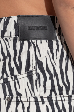 ROTATE Hose mit Animal-Print
