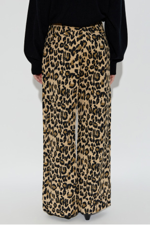 ROTATE Pantalones con estampado animal