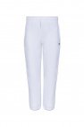 Calvin Klein Jeans Plus ribbed body suit with logo in white