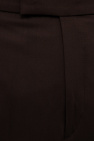 BITE Studios BROWN Wool pleat-front trousers