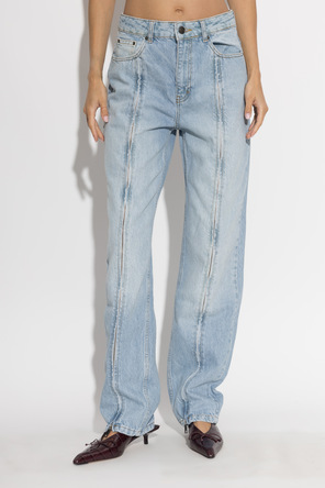 ROTATE Jeans with sewn-in zippers in the legs