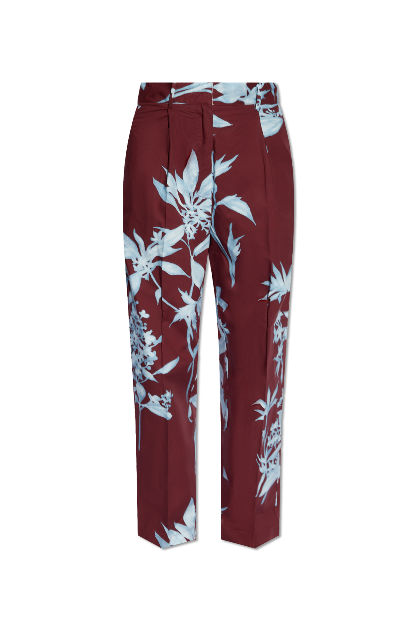 forte_forte Trousers with floral motif