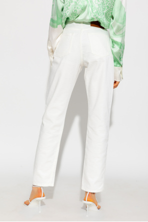 Victoria Beckham Uriel Vine-print Crepe Midi Shirt Dress Womens Navy Multi