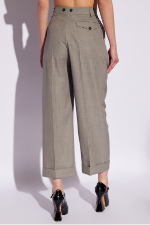 Victoria Beckham Pleat-front wool trousers