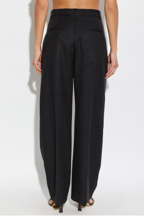 Victoria Beckham Wool pleated trousers