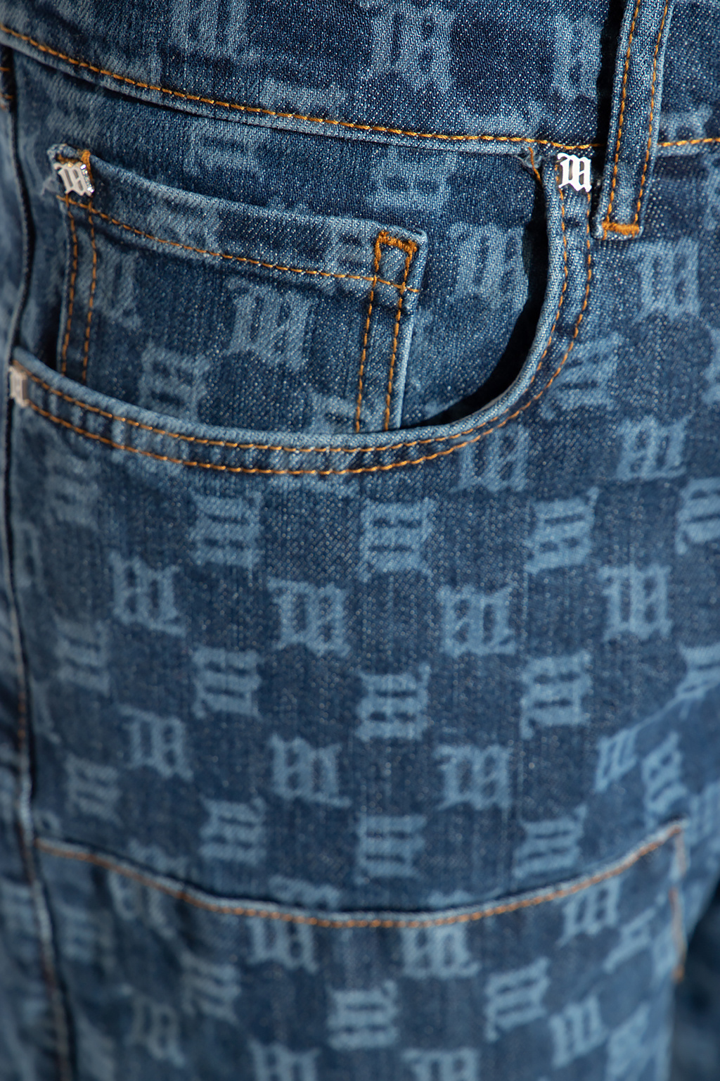 Blue 'Monogram' high-waisted jeans MISBHV - Vitkac Canada