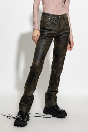 MISBHV Vegan leather trousers