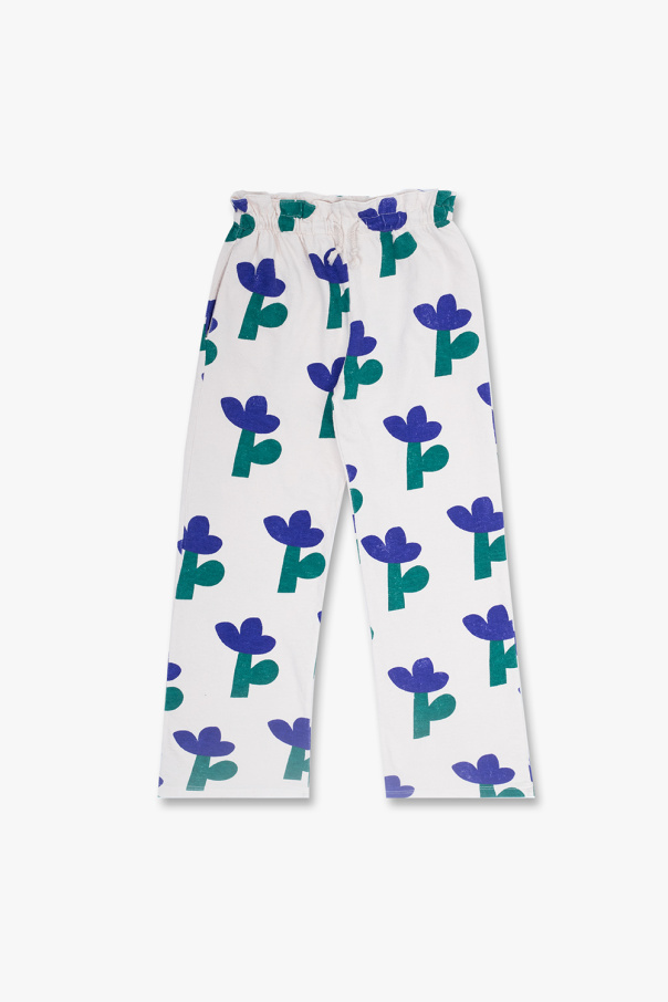 Bobo Choses EMBSSD trousers with floral motif