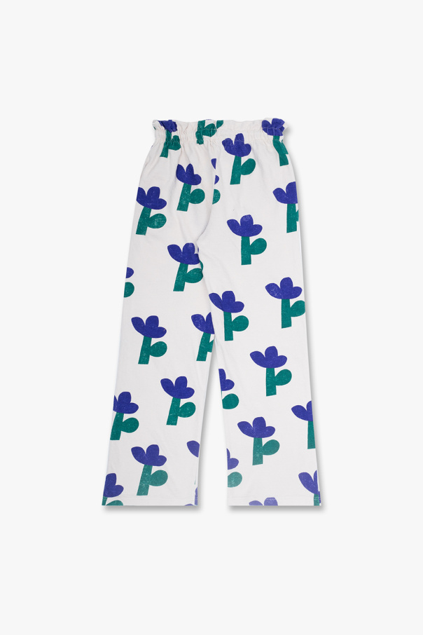 Bobo Choses EMBSSD trousers with floral motif