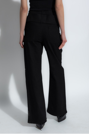 Courrèges Jeans mit ausgestellten Beinen