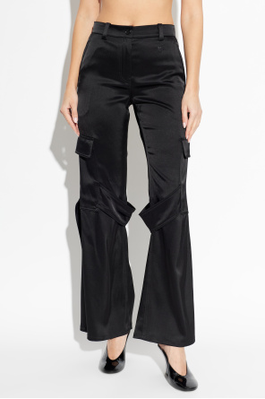 Courrèges Satin cargo pants